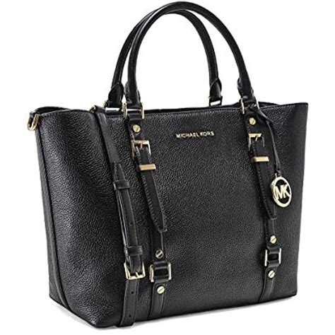 michael kors satchel black ebay|Michael Kors leather satchel large.